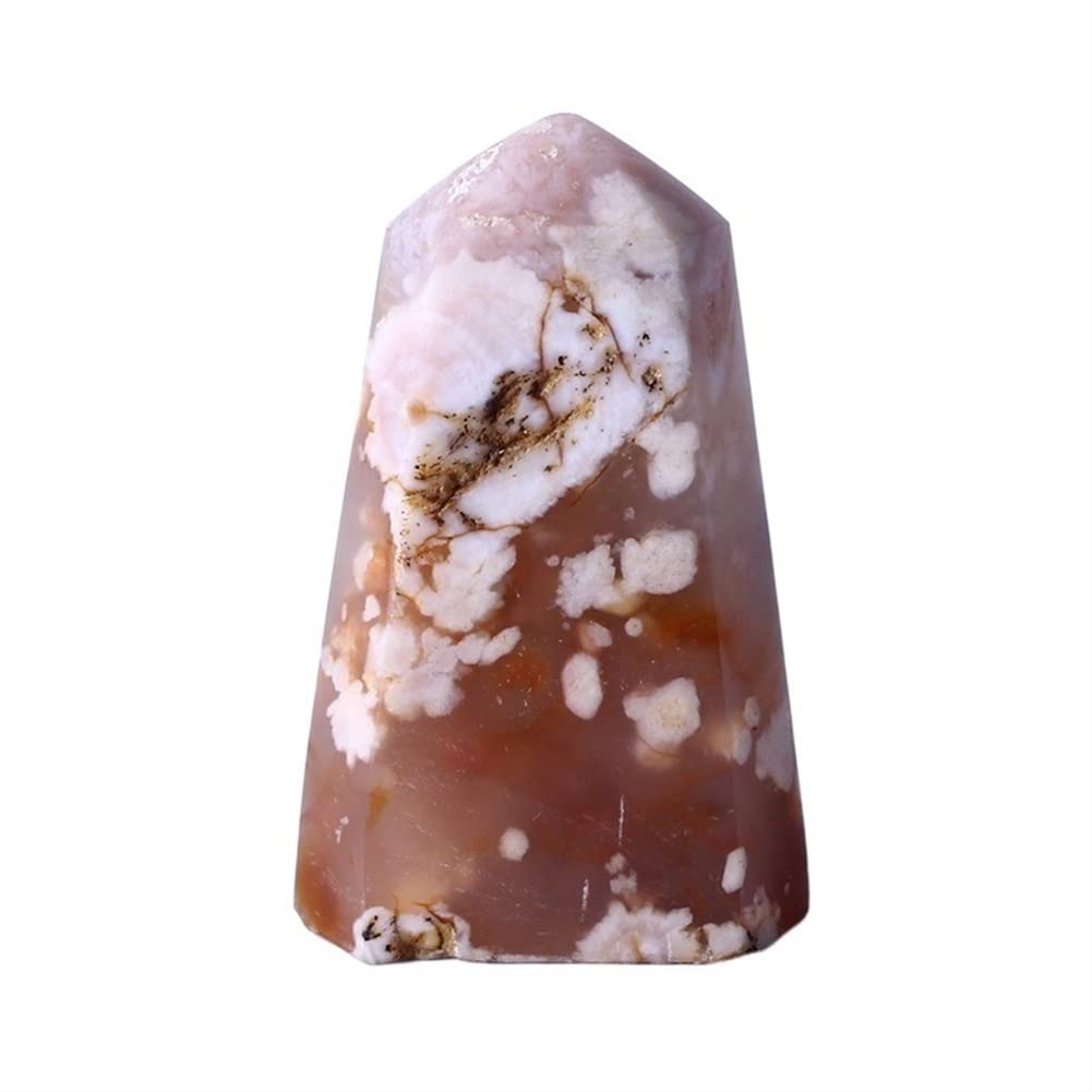 Quartz fleur de cerisier pointe onyx deco chambre et salon 8cm