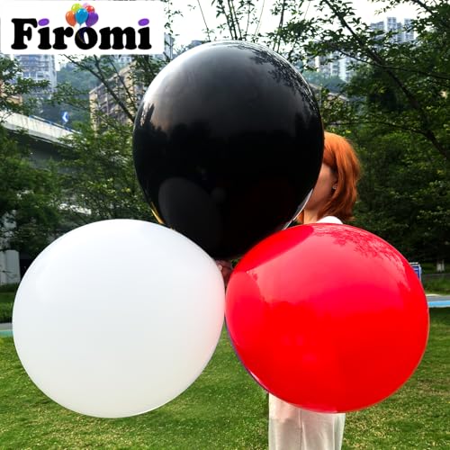 Image of Firomi Red Balloons 18-inch 12 Pack Large Thicken (with 1 Ribbon)