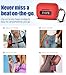 AGENTNANO for TOZ0 NC9(2024) Case Cover, Silicone Protective Scratch Resistant Battery Display Visible Design Cover for TOZO Hybrid Active Noise Cancelling Wireless Earbuds with Carabiner-Red