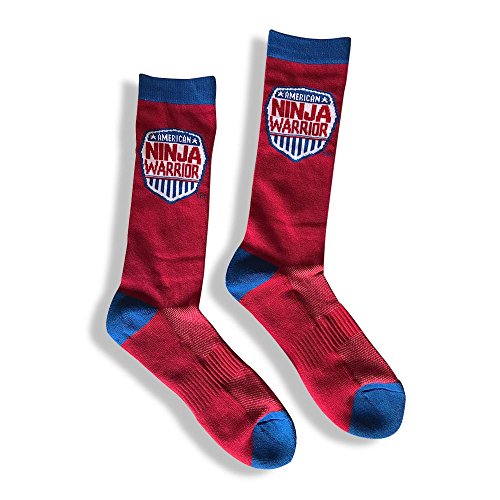 NBC American Ninja Warrior Adult Athletic Crew Socks - Great Gift - Official Merch