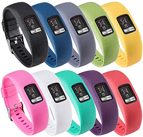 Bracelet pour Garmin Vivofit 4 en silicone souple de remplacement taille S et L