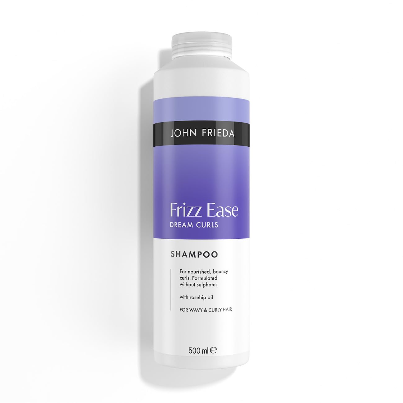 John Frieda Frizz Ease Dream Curls Shampoo 500ml. Curly Hair Shampoo with Anti Frizz Care, Wavy Hair Support and Soft Defined Finish