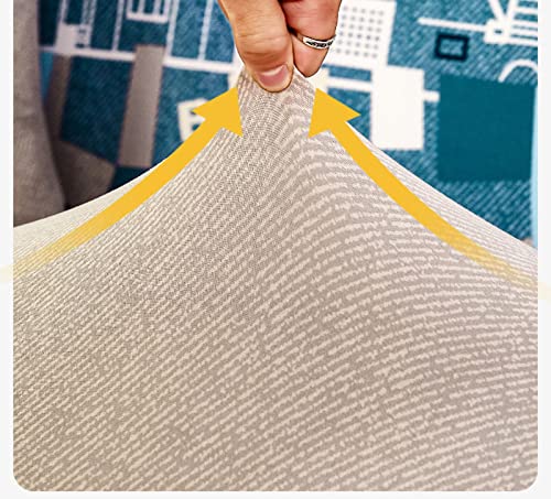 Housse de canapé extensible 2 places polyester doux lavable imprimé N
