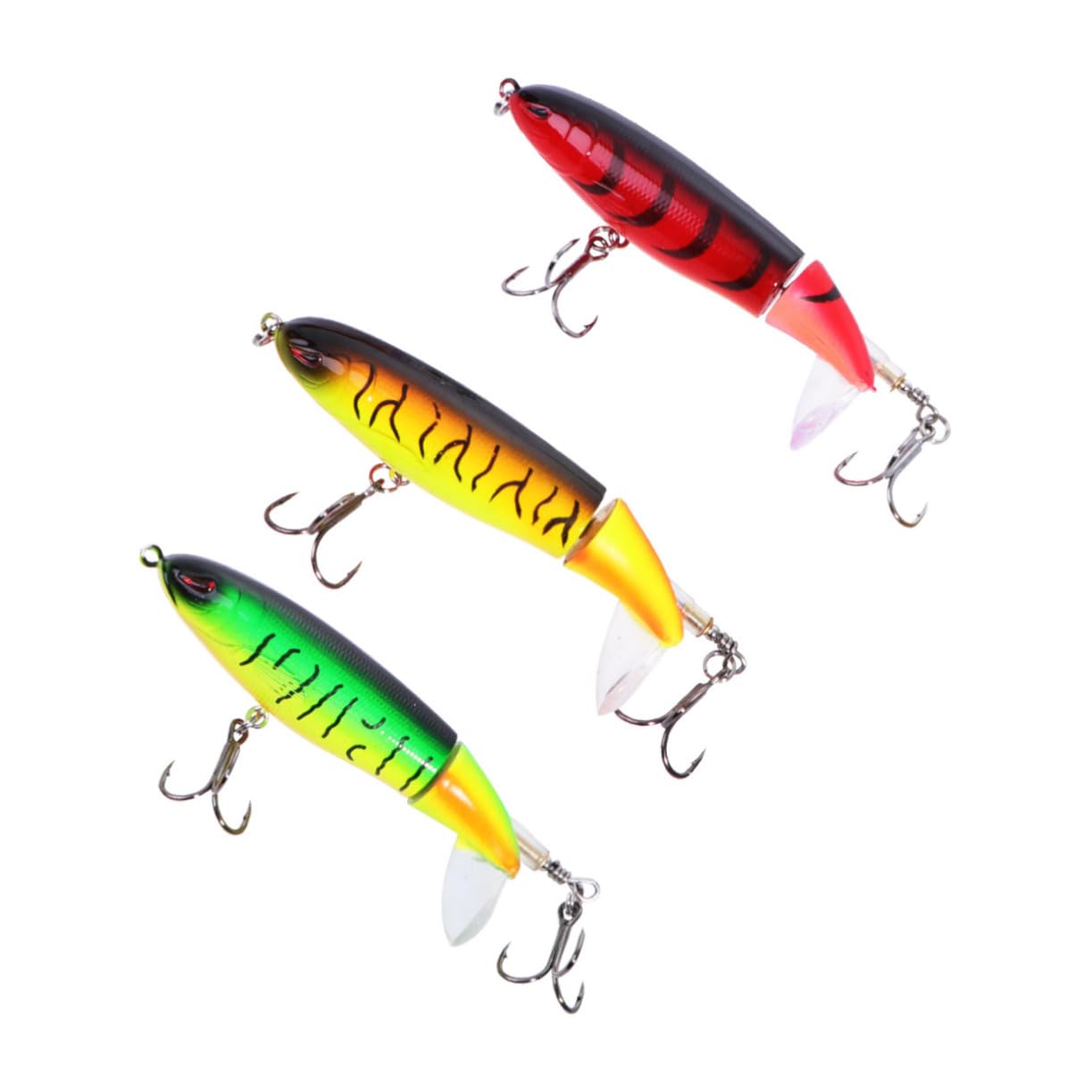 9 Pz Esche bioniche realistiche Esche da Pesca muschiate Esche da Pesca per Acqua Dolce Esca a manovella Esca d'Acqua Dolce Esca da Nuoto ad Esche da Pesca con Occhi 3D