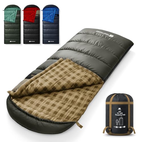 TANSTRIDER sac couchage hiver XXL adulte grand taille 90x39 po
