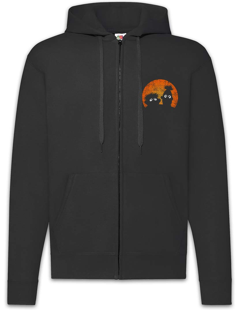 Urban Backwoods E & B Puppets Felpa da Uomo con Cappuccio Zip Hoodie Zipper