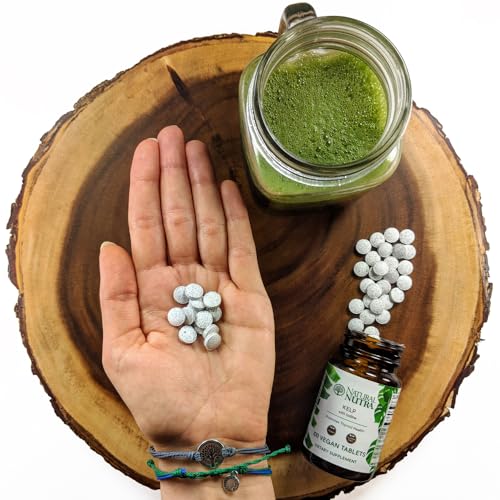 image for Natural Nutra Kelp Iodine Thyroid Support Supplement, Strengthens Immu