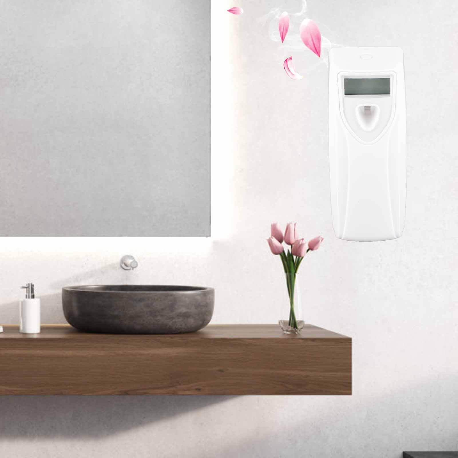F&Y Dispensador automático de fragancias con Temporizador, ambientador de Pared, pulverizador de Perfume, máquina Blanca