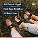 Copper Compression Arch Support - 2 Pain Relief Foot Care Brace Sleeves for Plantar Fasciitis, Heel Spurs - Wide & Narrow Feet - Flat Feet & Fallen Arches, High Arch - One Size - 1 Pair Black