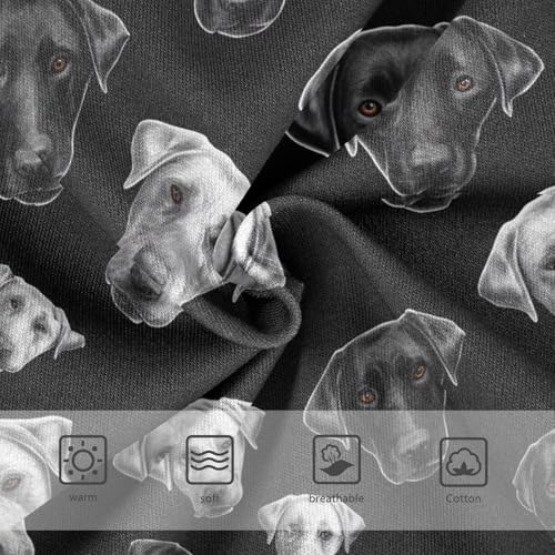 Girls Underwear Toddlers 2t Cotton Cute Panties Girl Animal Undies Kids Briefs Funny Black White Retriever Dog3