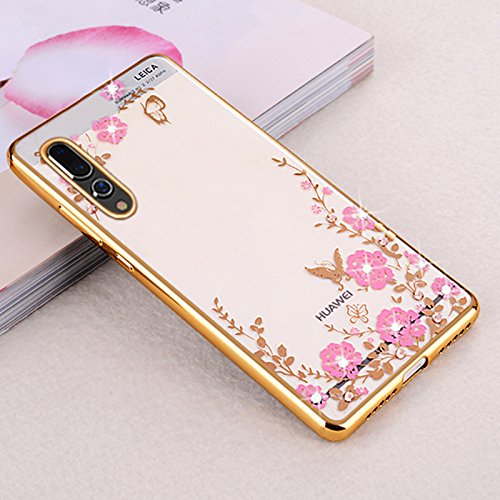 Surakey Cover Huawei P20 Pro, Glitter Fiore