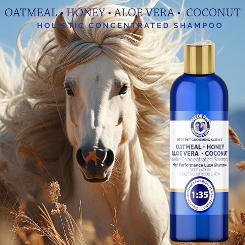 Image of Oatmeal Aloe Honey Coconut Dog Shampoo - Soothing Relief for Itchy Skin, Allergy Support, Rejuvenates Fur- Gentle Formula for All Breeds 16oz SUPER Concentrate Makes 4 gallons.Dogs Earthbath