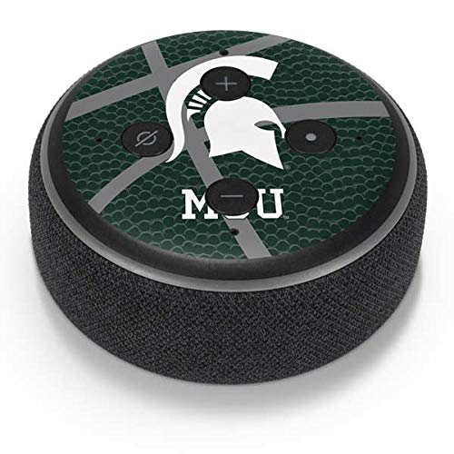 Skinit Decal Audio Skin Compatible with Amazon Echo Dot 3 - Officially Licensed Michigan State University Green Basketball Design