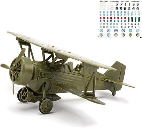 ViiKONDO Kit de modelo de avión de guerra, juguete de construcción a escala 160 Hawk-3, avión de combate de la Segunda Guerra Mundial, aviación