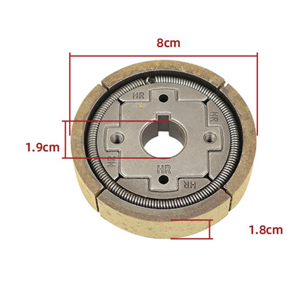 Kupplung für EH12 und GX160 Impact Motorgenerator, effiziente Kraftübertragung, einfache Montage ohne Werkzeug, kompatibel mit 70 80 Modellen, 19 x 80 mm, 1 Satz