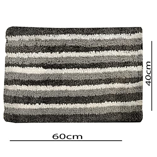 Image of Door Mats for Home | Door Mats for Home Entrance | Door Mat for Bathroom| Soft & Super Absorbent Mats for Shower | Washable, Non-Slip & Quick-Drying Mats (Pack of 2) (Multicolor 13)