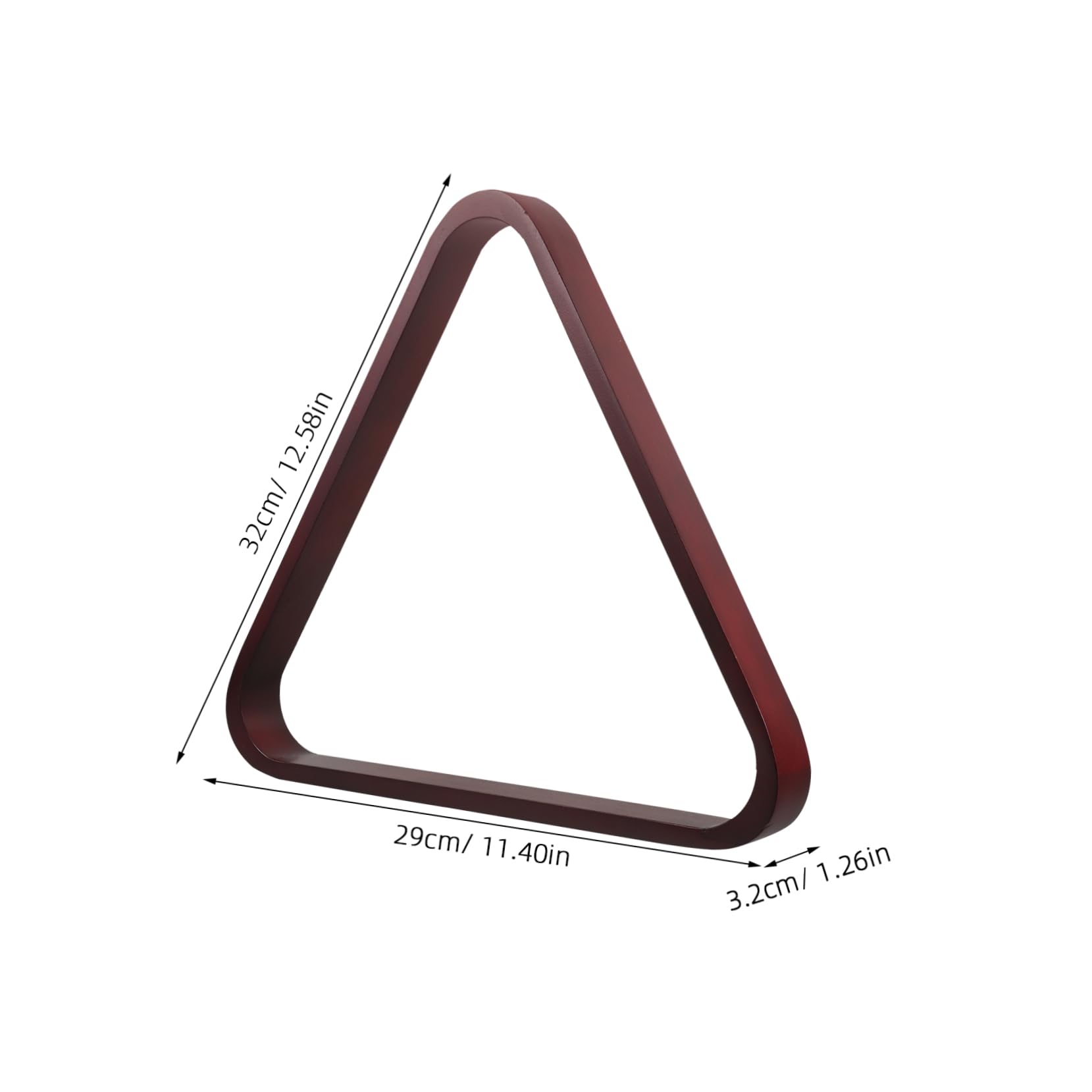 BRIGHTFUFU Solid Wood Billiard Ball Triangle Rack Pool Ball Organizer Billiards Accessories Pool Table Supplies