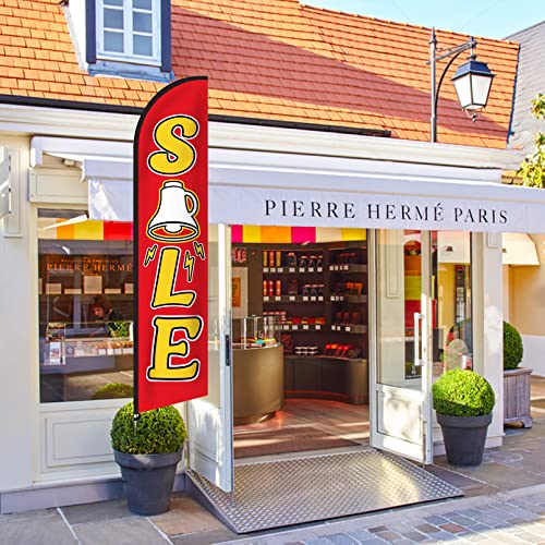 Deroro Sale Feather Flags Swooper Signs Advertising Banner For Business, Outdoor Windless Flags Replacement Store Flag Only #TOP4