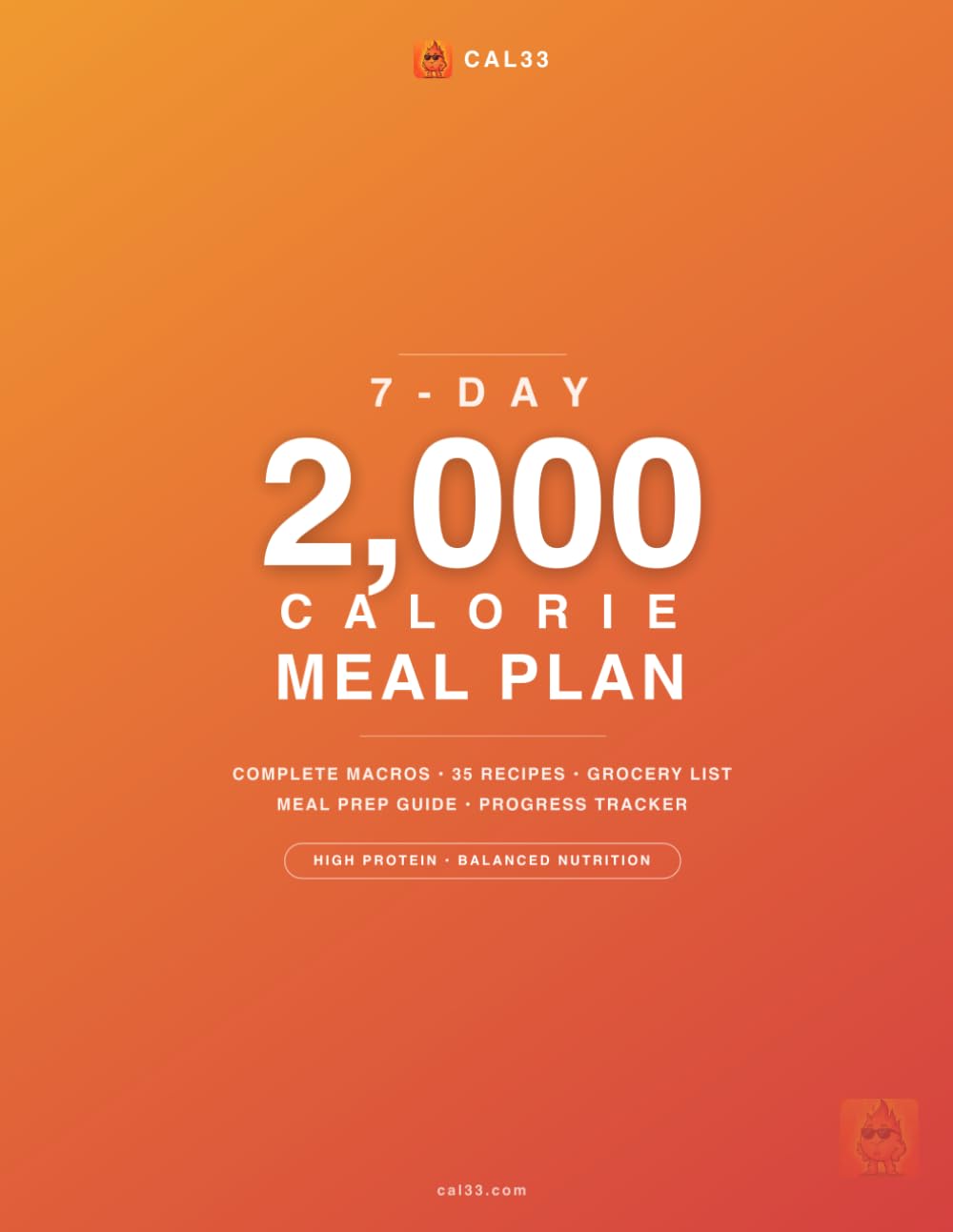 2000 Calorie Diet Plan: Weekly High Protein Meal Guide with Macros, Grocery List and Easy Recipes: Balanced Nutrition for Active Living with Calorie Counts, Meal Prep Tips and Portion Control