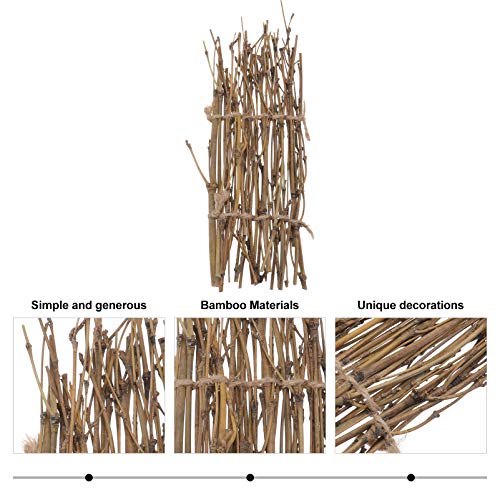 DOITOOL 5Pcs Fada Do Jardim Cerca de Piquete Cerca de Afiação de Madeira Mini Cerca Cercas De Bambu