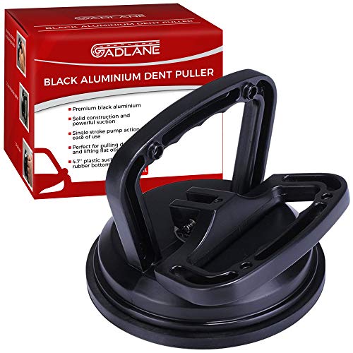 GADLANE Ventosa Coche Abolladuras Extractor De Abolladuras Para Coche Aluminio Sacabollos Ventosa Vaso Color Negro 11,9cm