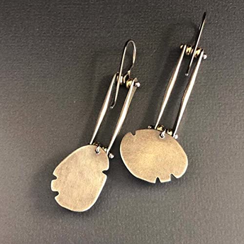 Mismatched Silver Geometric Earrings Set