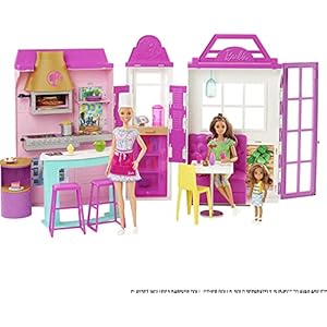 Barbie Coffret Le Restaurant de avec Une poupée Mannequin, Plus de 30 Accessoires et 6 Zones de Jeux Jouet Enfant, Dès 3 Ans, HGP59 51gR26R A8S. SS300