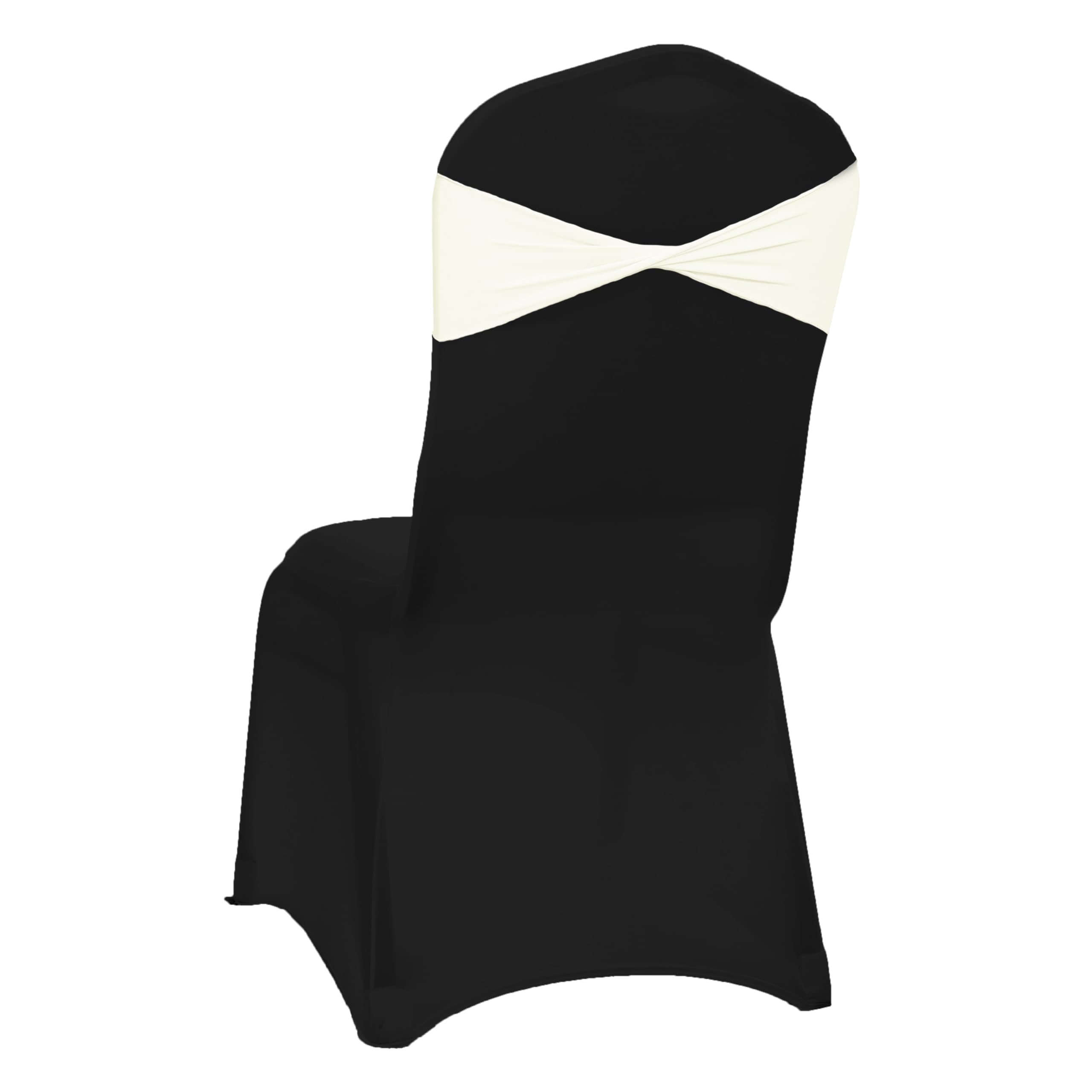 VDS Chair Sashes Spandex Chair Cover Stretch Bands for Wedding, Banquet, Party, Hotel, Event Decorations (Pack of 50 Ivory) โ image 1