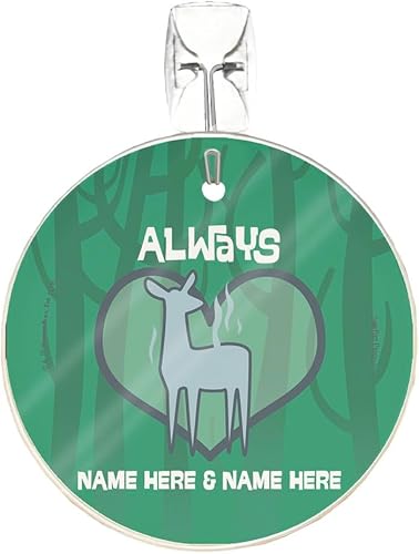 Harry Potter Always Doe Personalizado Impresiones Starfire de 3.5 pulgadas Accesorio de impresión de vidrio colgante Ideal para regalar y