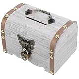 Construction durable : fabriqué en bois, ce coffre est conçu pour durer et offre une solution robuste et durable pour les années à venir. tirelire en bois, boîte de rangement