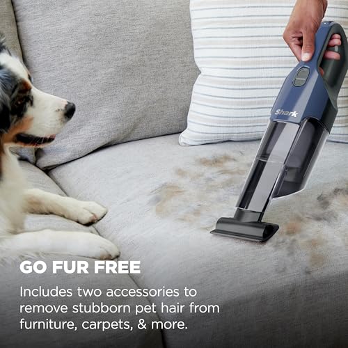Image of Shark Cyclone PET Handheld Vacuum, Navy Blue /Grey, CH701 (Pack of 2)