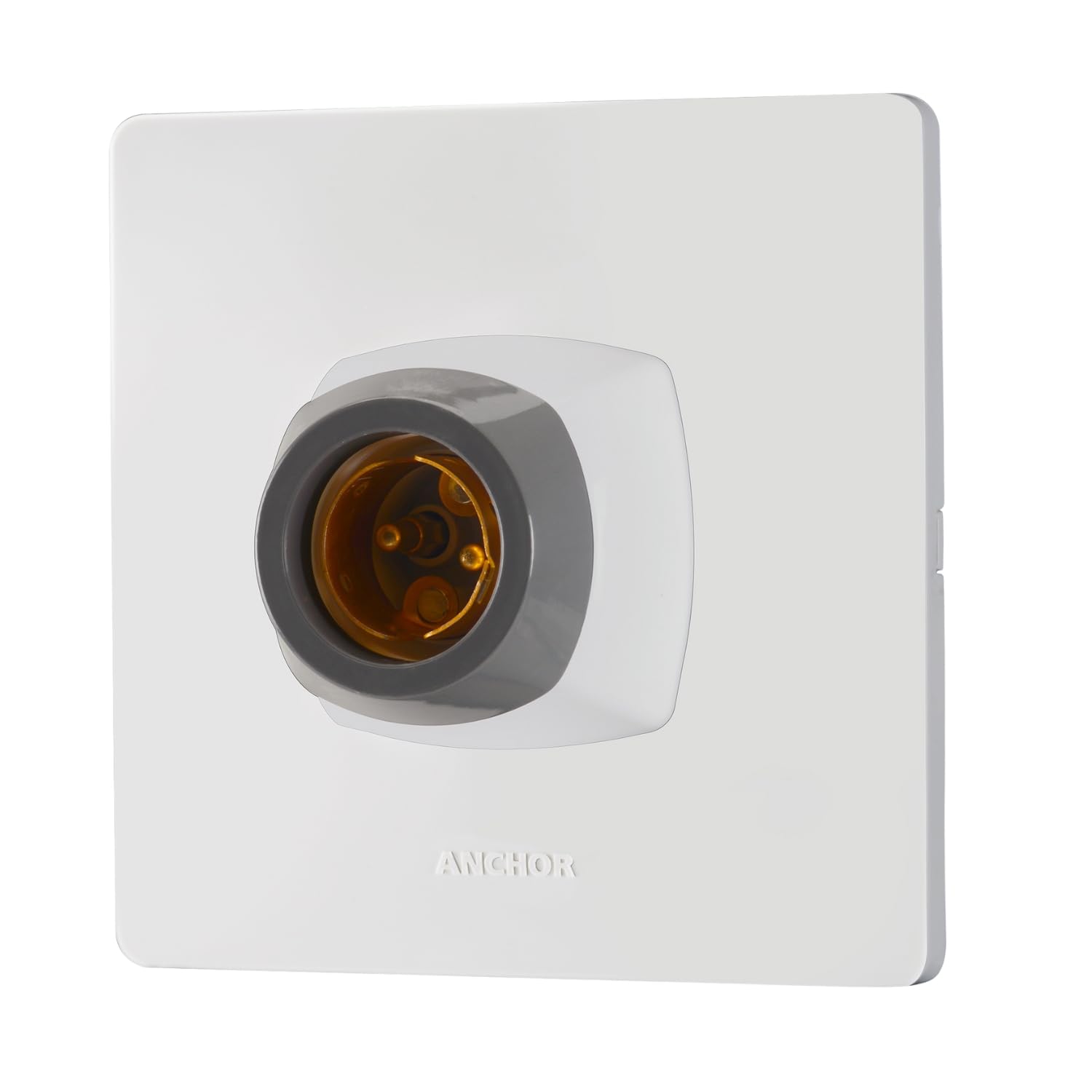 anchor by panasonic 240V Plastic 6A Modular Batten Lamp Holder (White, 39946)