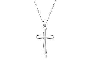 Hanli Sterling Silver Cross Necklace for Women