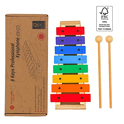 MUSICUBE Xylophone for Kids Baby Xylophone with Professional Tuning