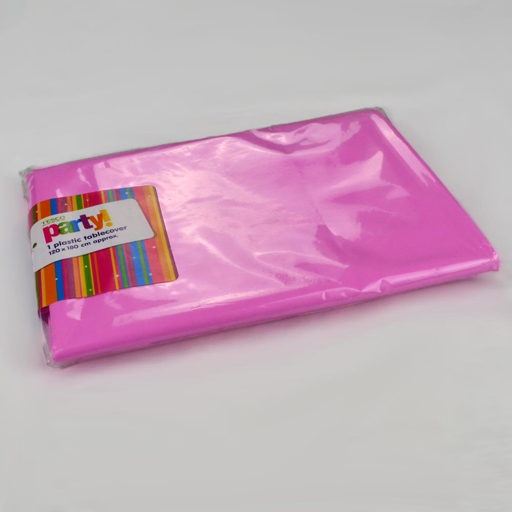 Angraves Plastic Party Tablecover Table Cloth - Pink