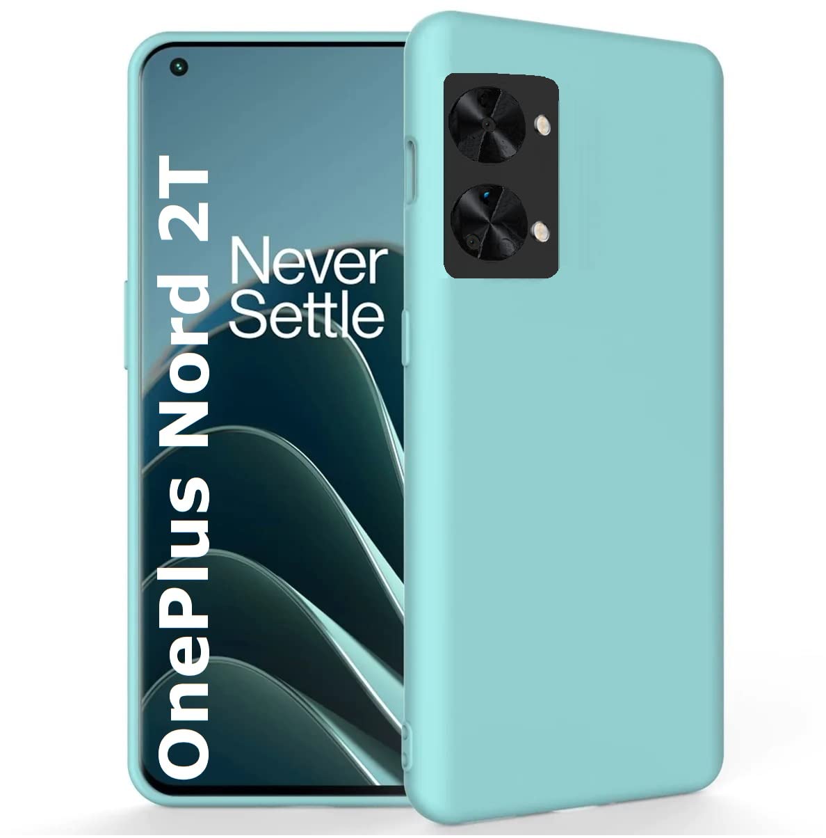 REALCASE OnePlus Nord 2T 5G Back Cover Case | Full Protective Liquid Silicone Shock Proof Case Back Cover for Oneplus Nord 2T (S-Mint Green) (B0B5SFBVNW) Amazon Price History, Amazon Price Tracker