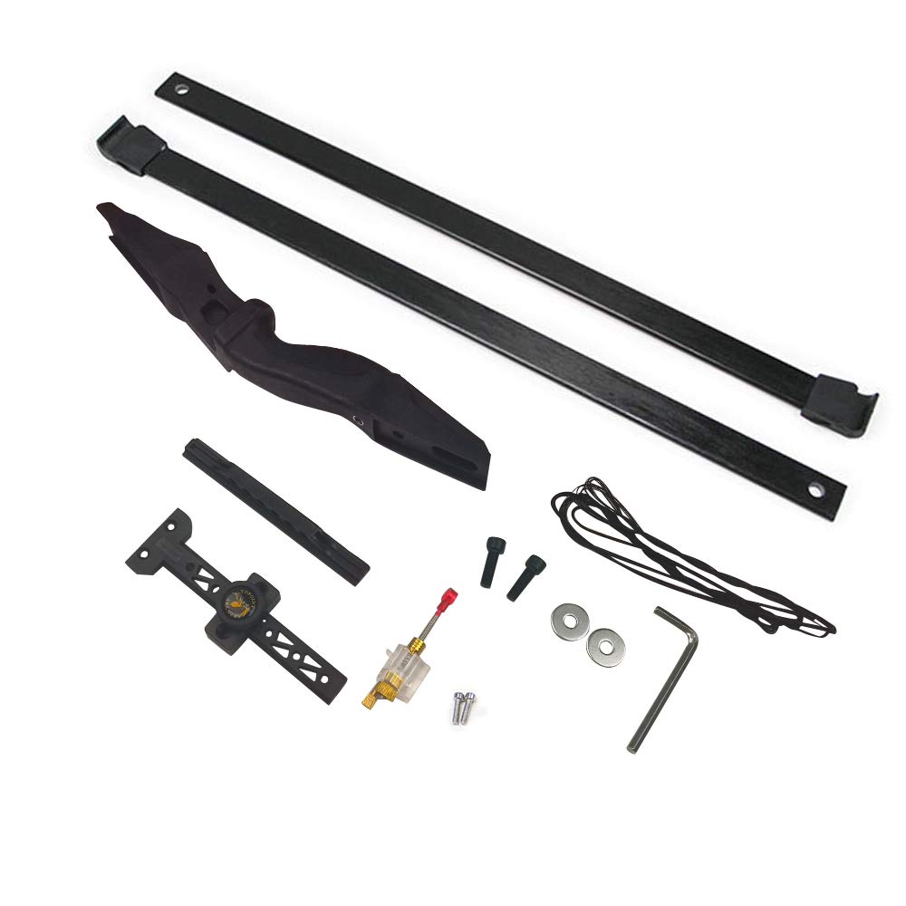 Arc Recourbé Démontage 57" 30-70lbs – Kit Chasse Avec 12 Flèches Fibre De Verre – Neuf