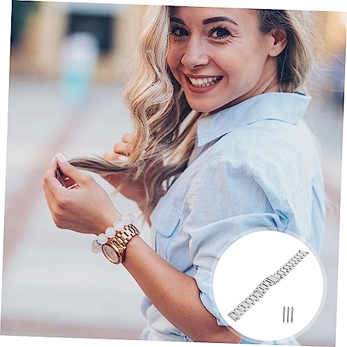 Correa de reloj pulsera para mujer y pulseras de acero inoxidable 4
