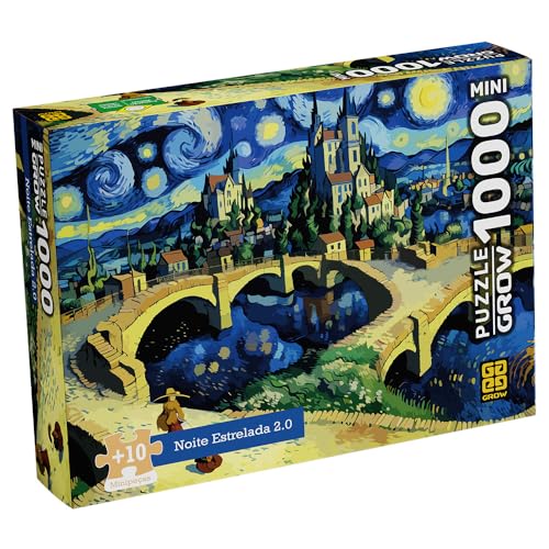 Quebra-Cabeça 1000 Peças MINI - NOITE ESTRELADA 2.0 - Grow