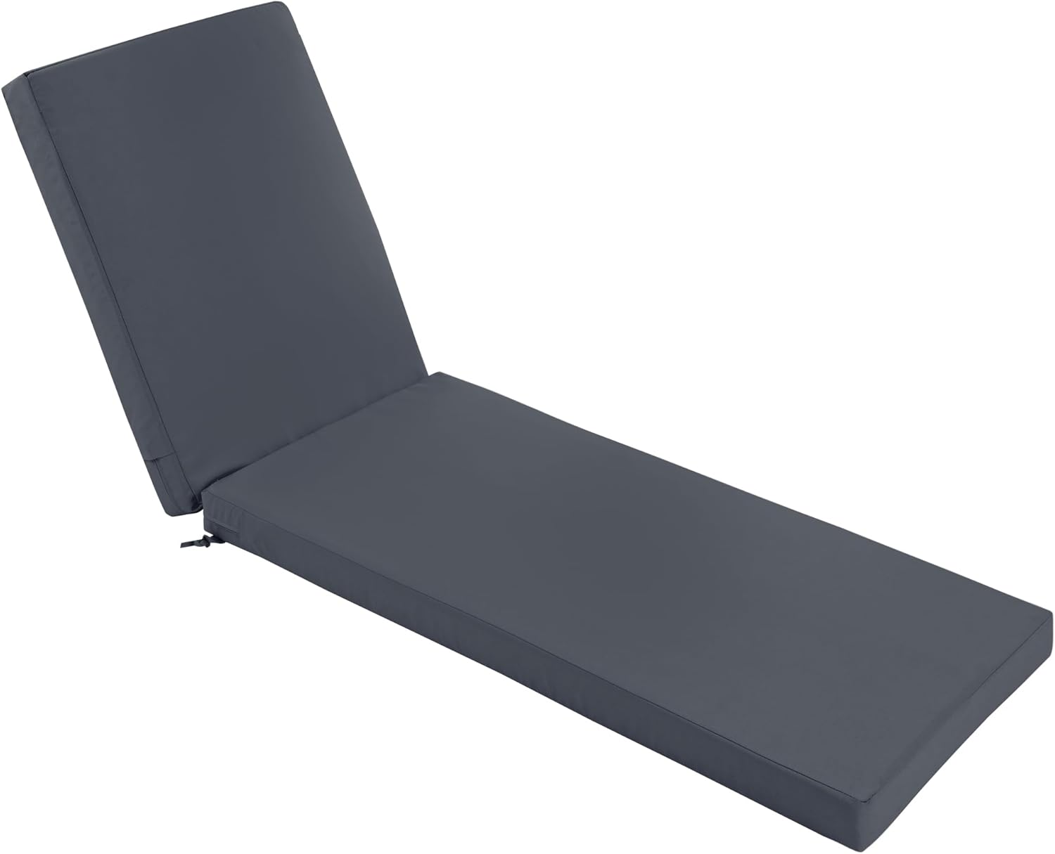 Chaise Lounge Cushions Outdoor - Waterproof and Fade Resistant Sun Lounger Replacement Cushions - Patio Lounger Pads with Removable Cover for Pool, Deck, Lawn, 72 x 21 x 3 Inch, Dark Grey 72" x 21" x 3" | 1 Pack Dark Grey