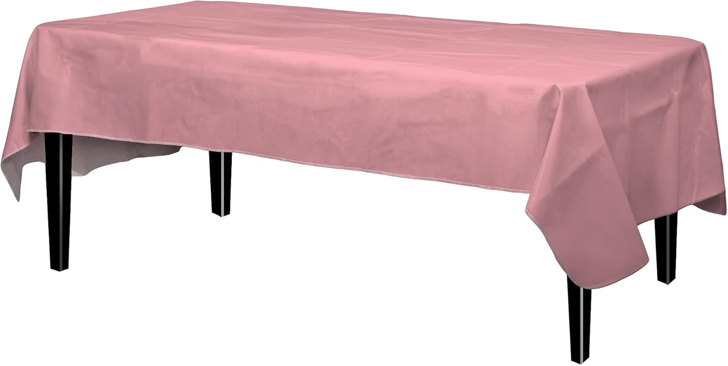 Exquisite 3 Pack Flannel Backed Vinyl Tablecloths for