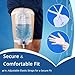 Leg Bag 1000mL/33.8oz – Urinary Catheter for Men, Women，Foley Catheter Leg Bag – Anti-Reflux Valve, Easy Flip Drain, 18
