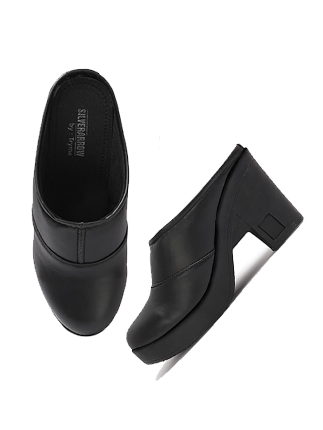silverarrow Womens Dorra Mules | Casual Shoes | Block Heel Mules Sandals Open Back | Suitable for Casual Outfit-picture-38