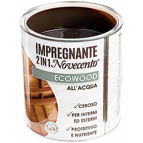 Cera Novecento 9130 Ecowood Impregnante, Noce Medio, 250 ml