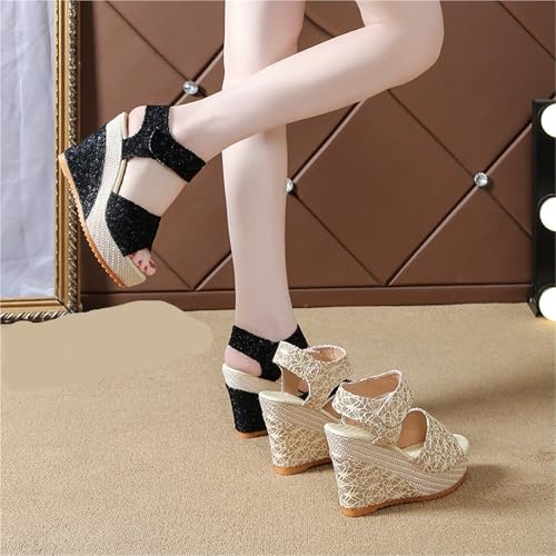 Women's Wedges Sandals Toe Platform High Heel Women Sandalias2