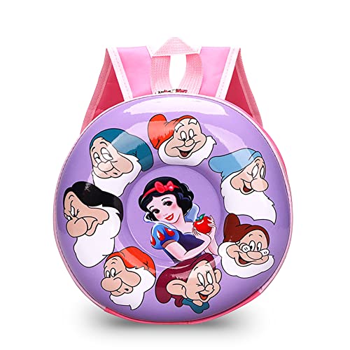 IOSCDH Mochila Infantil Princesa Mochila,Bolsa Impermeable 3D Mochila para Niños Siete Enanos Mochila Escolar Impermeable y Ajustable Adecuado para Niños y Niñas de 2 a 6 Años Cover