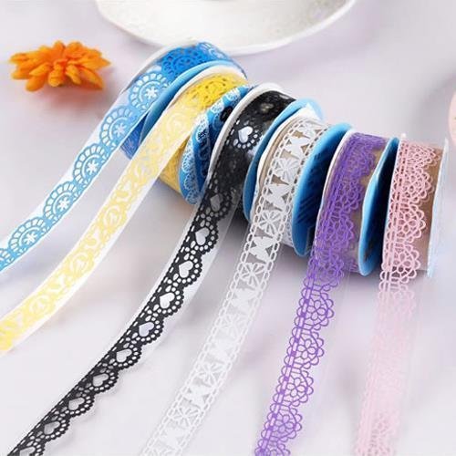 Washi Tape, 5 Roll Lace Flower Diy Decorative Masking Sticky Adhesive Tape For Scrapbooking & Phone Diy Decoration #TOP6