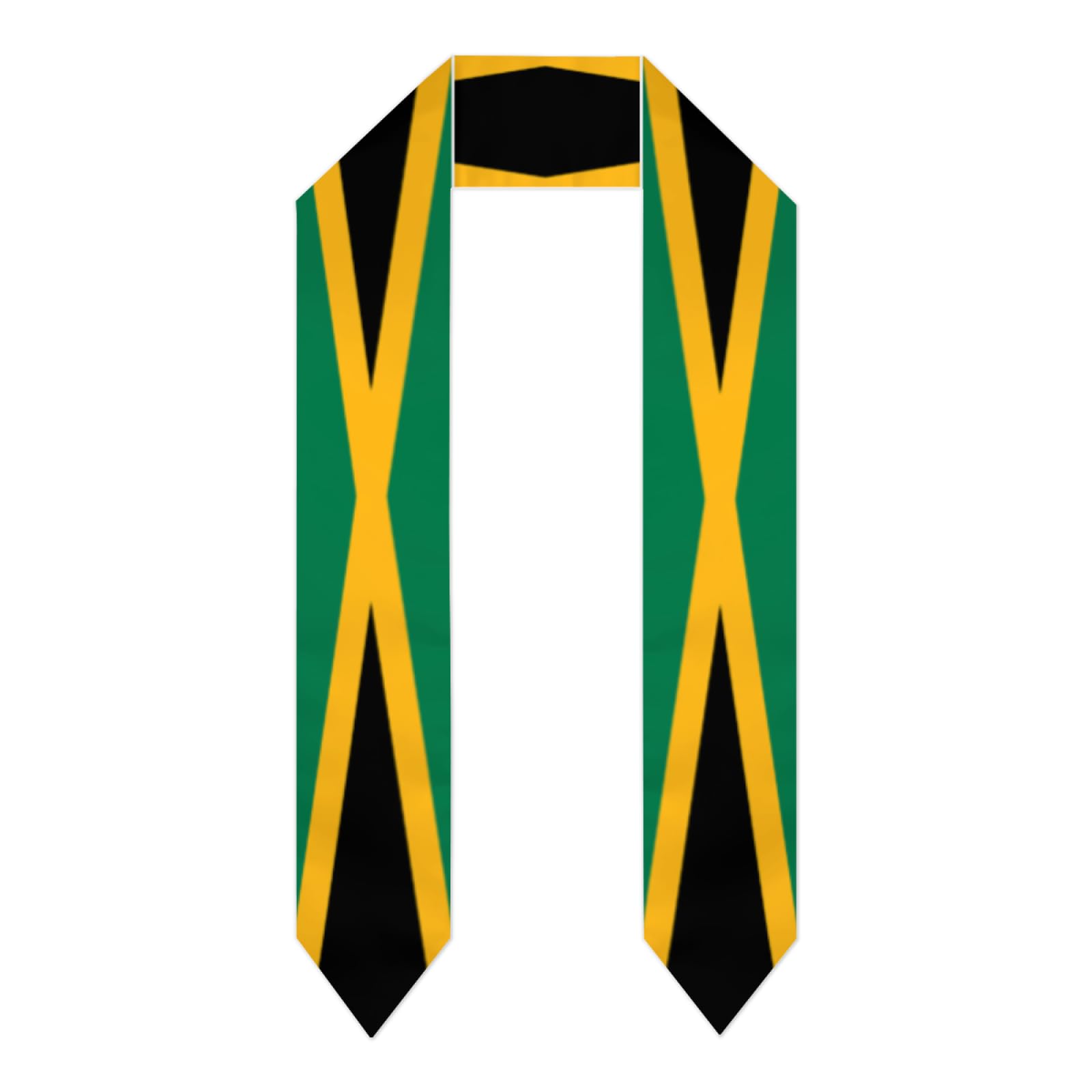 Ahdyr Unisex Vintage Jamaica Jamaicans Flag Graduation Stole Sash Scarf Shawl For Student International Study Class Of 2025 Graduate