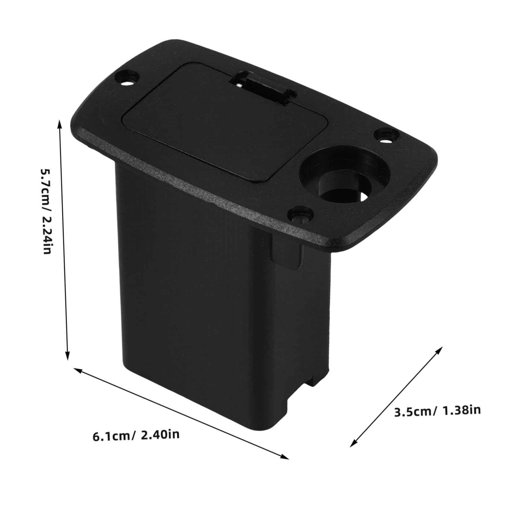 BESPORTBLE Guitar Battery Holder Case Box for Active Pickup Durable Plastic Storage for Electric Guitars Basses Lightweight Portable Battery Container for Musicians