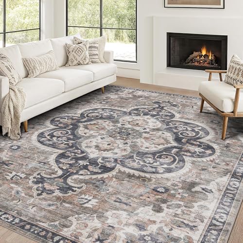 ReaLife Washable Area Rug - Boho Farmhouse Style